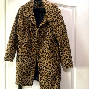 Leopard long coat